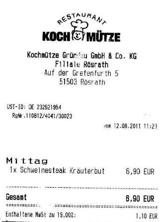 loin Hffner Kochmtze Restaurant
